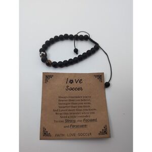 Soccer Football Basketball Baseball Bead‎ Card Bracelet Gifts for Friend Boy Men